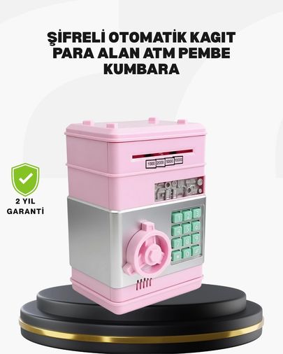 Diğer 125415988 Mey İthalat Büyük Hazneli Şifreli Para Tasarruf Kumbarası
