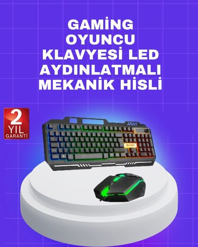 Diğer 125550550 Mey İthalat Gaming Klavye Mouse Çatışmasız Tuş, Hızlı Tepki Süresi