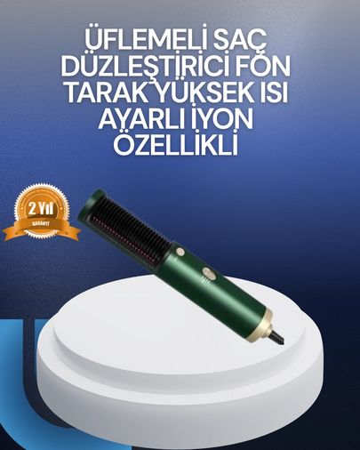 Diğer 125863906 Mey İthalat Saç Kurutma, Düzleştirici Ve Tarak Tek Cihazda 3 Kademeli Isı Ayarı Çok Renkli