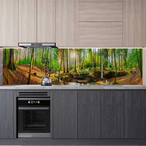 Diğer 126591940 Mutfak Tezgah Arası Folyo Kaplama Folyosu Dere Orman 60X400 Cm