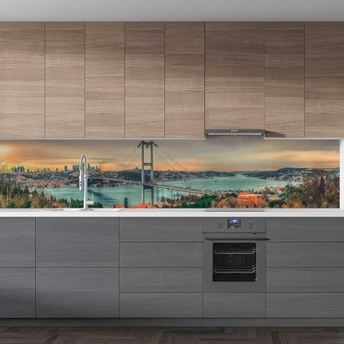 Diğer 126592199 Mutfak Tezgah Arası Folyo Kaplama Folyosu İstanbul Köprü 60X400 Cm