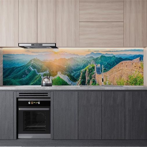 Diğer 126592229 Mutfak Tezgah Arası Folyo Kaplama Folyosu Çin Seddi 60X300 Cm