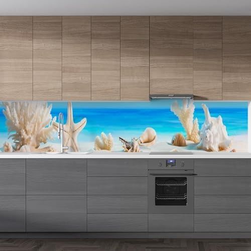 Diğer 126592301 Mutfak Tezgah Arası Folyo Kaplama Folyosu Deniz Kabukları 60X100 Cm
