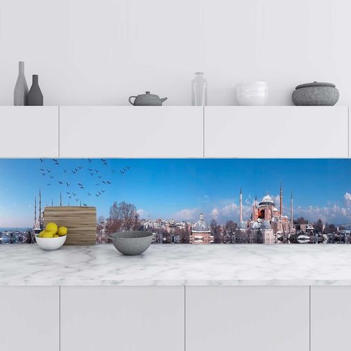Diğer 126592517 Mutfak Tezgah Arası Folyo Kaplama Folyosu İstanbul Panorama 60X500 Cm