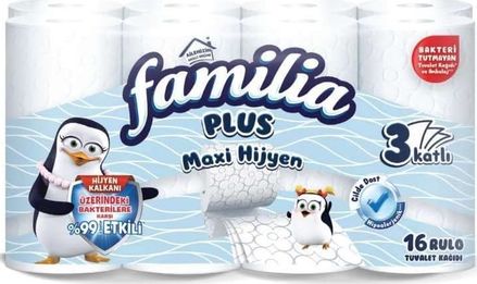 Diğer 126592918 Familia Plus Maxi Hijyen Tuvalet Kağdı 16 Adet