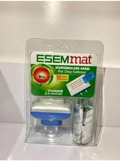 Diğer 126593227 Esemmat Kablosuz Mat Isıtıcı Sinek Kovucu Cihaz + 10 Yedek Tablet Set Isı Kontrollü