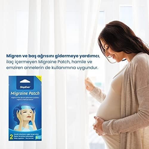 Diğer 126593285 Stopever Cooling Patch Soğutucu Hidrojel Plaster 3'lü Paket İlaç İçermeyen Alın Bölgesi Ferahlatıcı 6 Saat Etkili 3 X 2 Adet