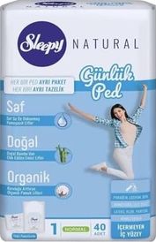 Diğer 126593375 Natural Normal Günlük 40 Adet Hijyenik Ped