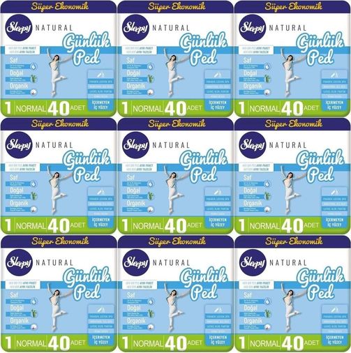 Diğer 126593405 Natural Günlük Ped Normal 360 Adet
