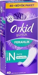 Diğer 126593532 Orkid Yaprak Günlük Ped Normal Büyük Paket 40 Adet Ped