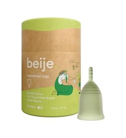 Diğer 126593660 Beije Standart Menstrüel Kap Açık Bej - Bej