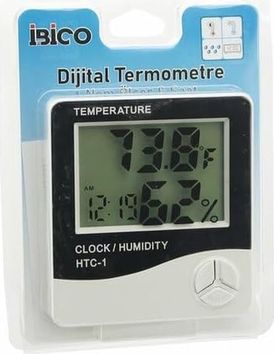 Diğer 126595465 Dijital Saat, Sıcaklık Ve Nem Ölçer, Pilli Çalışan, Lcd Ekranlı Termometre Ve Higrometre