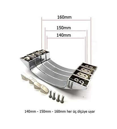 Diğer 126597919 Cam Duşakabin Ay Kulp 140Mm 150Mm Veya 160 Mm 2 Kapaklık Ayk-02