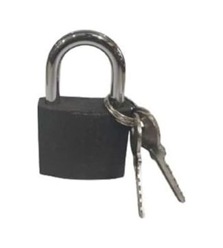 Diğer 126598367 Asma Kilit Gri Kısa, 50 Mm, Çelik Kanca, Anahtarlı Güvenlik Kilidi