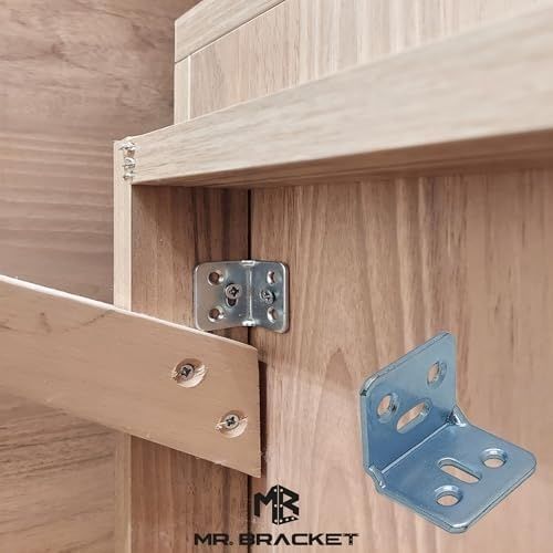 Diğer 126603734 Mr.bracket 10 Ad. L Demir Gönye Köşebent 30X25X25Mm - Mobilya Dolap Raf Masa Köşe Bağlantı Birleştirme Sabitleme Aparatı Açık Bej