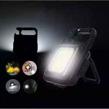Diğer 126604183 Mini Led Fener Taşınabilir Çok Fonksiyonlu , Yüksek Lümen, Cob Anahtarlık, Dış Mekan İçin Şarj Edilebilir Acil Durum Işığı, Mini Kamp Feneri