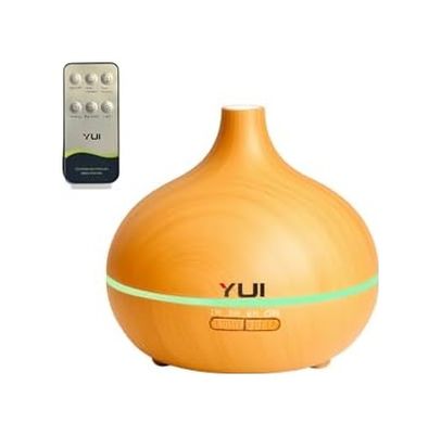Diğer 126604369 Yui Ah30 Hava Nemlendirici Buhar Makinesi Ultrasonik Aroma Difüzör Oda Nemlendirici Işıklı 1.0 Ahşap Yeşil