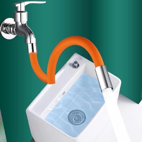 Diğer 126610694 Esnek Musluk Uzatma Borusu 30 Cm 360 Döner Başlıklı, Köpük Filtresi, Su Sıçratmaz Kolay Kurulum Mutfak, Banyo Ve Duvar Muslukları İçin Uyumlu Yumuşak Ve Dayanıklı Plastik