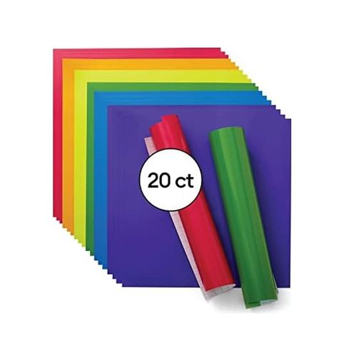 Diğer 126611719 Kalıcı - Parlak Gökkuşağı Örnekleyici, 12X12 Levha, Uzun Ömürlü Kendin Yap Projeleri Oluşturun, Makineleri İçin Dayanıklı Yapışkanlı, 10 Renkli 20'li Paket