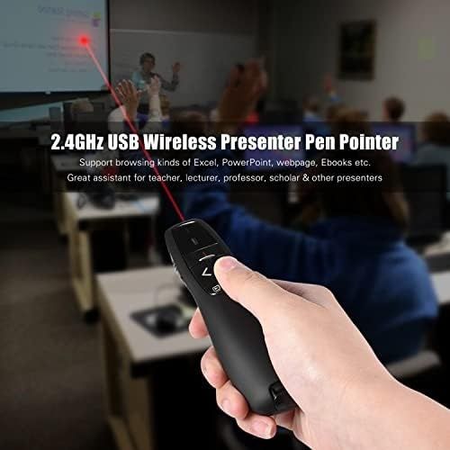 Diğer 126620508 Kablosuz Lazer Sunum Kumandası Usb Alıcılı 2,4 Ghz Powerpoint Sunumu Ppt Flip Pen Pointer Clicker Presenter Dahili Alıcı Kırmızı Işık Uzaktan Kumanda