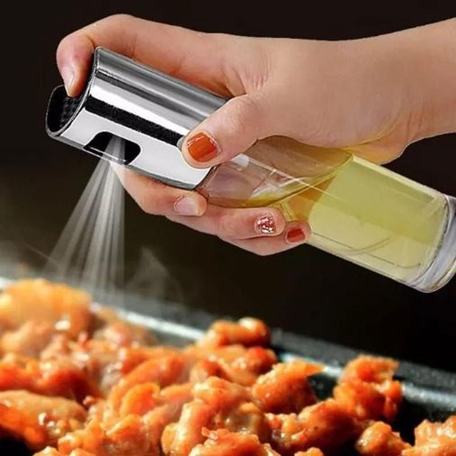 Diğer 126621492 Spreyli Cam Yağdanlık 100 Ml Zeytinyağı, Sirke, Limon Ve Sos İçin Püskürtücü Şişe Cam Gövde + Abs Kap, Şeffaf Ve Kontrollü Pişirme Yardımcısı