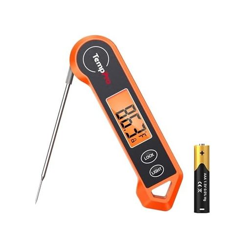Diğer 126625361 Thermopro Tp19H Su Geçirmez Dijital Et Termometresi, Otomatik Dönen Işıklı Ekran, Hareket Sensörlü Hızlı Okuyan Prob