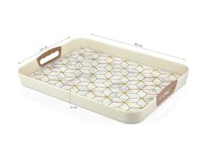 Diğer 126626868 Dikdörtgen Baskılı Tepsi Kumsal 34 X 46 Cm, Kumsal