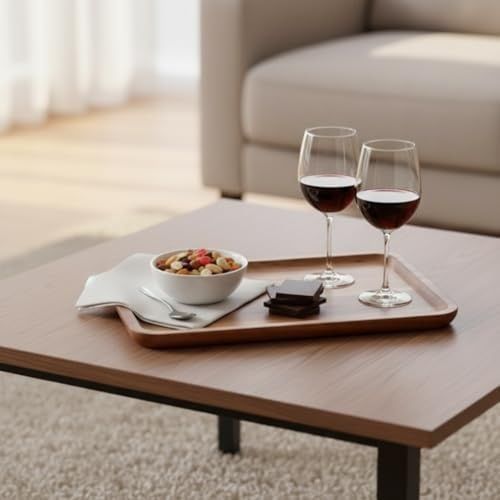 Diğer 126628891 Akasya Ahşap Servis Tepsisi Ve Sunumluk 30X20 Cm Doğal Akasya Ağacı Kahvaltı, Peynir, Şarküteri Ve İkram Tabağı Kenarlı Ahşap Tepsi