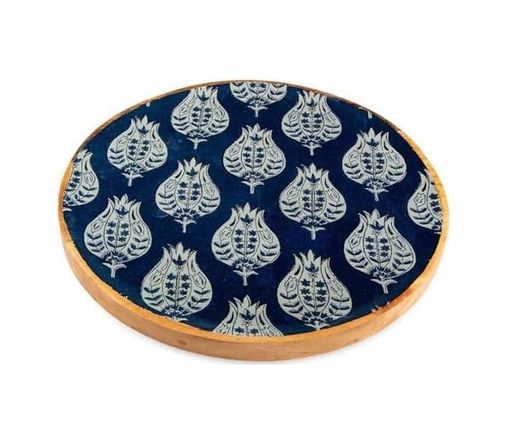 Diğer 126629209 Holza Yuvarlak Tepsi 25X25 Cm