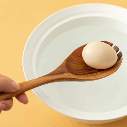 Diğer 126629509 Doğal Akasya Ağacından El Oyması Servis Çatalı 26Cm Antibakteriyel, Dayanıklı Ve Çevre Dostu Ahşap Kaşığı Şık Ve Uzun Ömürlü Mutfak Gereci
