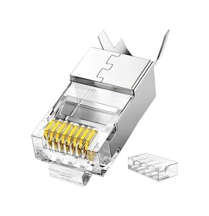 Diğer 126630932 Cat7 10 Gigabit Metal Ethernet Konnektörü Altın Kaplama Korumalı 25 Adet