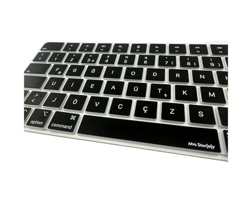 Diğer 126631591 Keyboard 3 A2449 A2450 Türkçe F Klavye Koruyucu Iso Ters L Enter Uyumlu Id Li Model İçin Ultra İnce Silikon Kaplama Toz Ve Sıvı Koruma Keyboard Cover Siyah