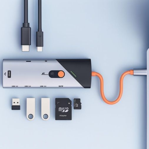 Diğer 126633468 8In1 Usb-C Çoklu Hub, 4K Hdmı, 1000Mbps Ethernet, Usb 3.0, 90W Pd, Sd Tf Kart Okuyucu, Model Zr1146