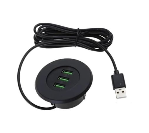 Diğer 126634289 2860 Usb 3 Port Hub Masaüstü Gömme Çoklayıcı Çoğaltıcı Kablolu Şarj