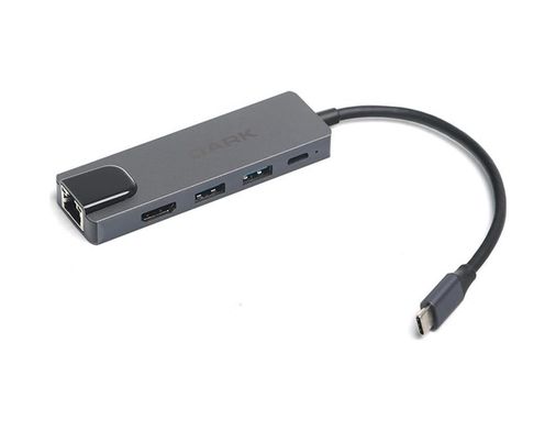 Diğer 126634297 Dark Usb 3.1 Type-C To Ethernet/hdmı/usb 3.0 - Usb 2.0 / Usb-C Pd 65W Pro/air & Notebook/ultrabook İçin Port Çoklayıcı Hub Dk-Ac-U31X46