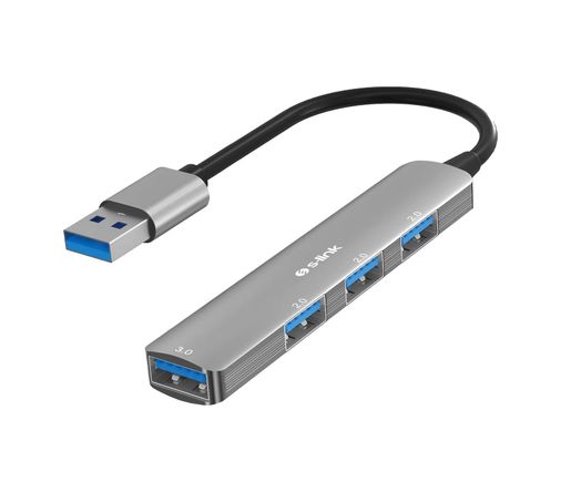 Diğer 126635239 Sw-U333 3 Usb 2.0, 1 Usb 3.0 Usb Metal Usb Hub, Slim Usb Çoklayıcı