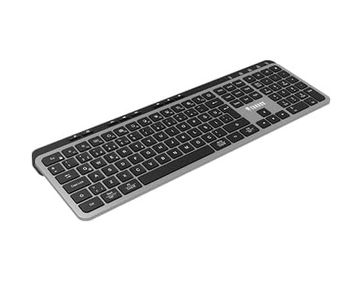 Diğer 126635971 K1 Sessiz Switch 110+8 Multimedya Tuşlu Windows & Macos Uyumlu Premium Alüminyum-Metal Kablosuz Ofis Klavyesi 2.4Ghz + Çift Bluetooth Profili