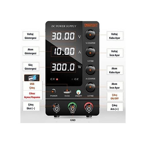 Diğer 126636096 Ayarlanabilir 30V/10A Smps Dc Güç Kaynağı Voltaj Regülatörü Sg-C3010