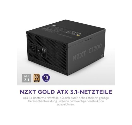 Diğer 126638448 Nzxt C1200 1200W 80 Atx 3.1 Tam Modüler Siyah Güç Kaynağı