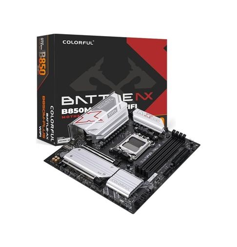Diğer 126639303 Colorful Battle-Ax B850M-Plus Wıfı V14 Ddr5 7600Mhz Matx Am5 Gaming Oyuncu Anakart