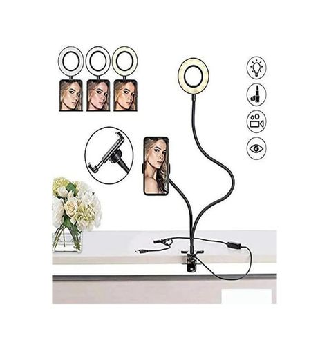 Diğer 126658280 Led Ring Light Youtuber Light Stüdyo Işığı Akrobat Selfie Led Masa Lambası 3 İn 1 Set