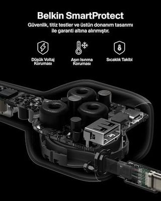 Diğer 126662149 Usb-C Araç Şarj Cihazı, 75 W, 75 Cm Geri Çekilebilir Usb-C Kabloyla, Şarj Cihazı, 17 Ve 16 Serisi, Galaxy S25, Airpods, Tablet, Macbook, Chromebook Vb. İle Uyumlu, Seyahat İçin