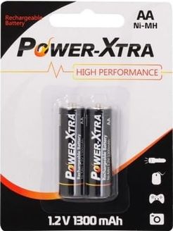Diğer 126662255 Power-Xtra 1.2V 1300 Mah Aa Ni-Mh Şarj Edilebilir Kalem Pil 2 Li Blister Paket
