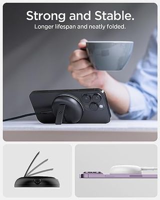 Diğer 126663579 Magfit 15W Manyetik Kablosuz Şarj Cihazı İçin Magsafe Özellikli Kickstand Arcfield - Ach05430