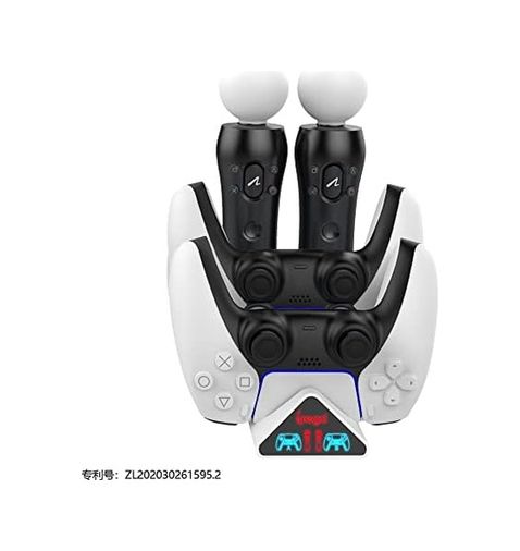Diğer 126664242 Ps5 Uyumlu 4In1 Joystick Şarj İstasyonu Çok Fonksiyonlu Gamepad Hareket Denetleyicisi İçin Type-C Girişli Şarj Standı Led Işık Göstergeli Play Station 5 Kol Şarj Pg-5011 -