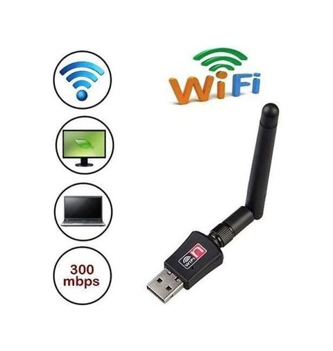 Diğer 126666778 300 Mbps Usb Kablosuz Wi-Fi Alıcı Ağ Adaptörü