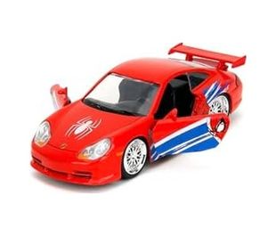 Diğer 126667745 Jada Hollywood Rides Spider-Man 911 Gt3 Rs 1:32