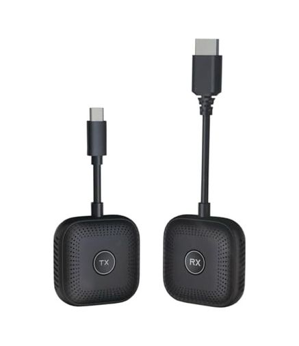 Diğer 126667746 Kablosuz Hd Görüntü Aktarıcı Seti Usb-C Tx Rx 1080P 60Hz Tak Çalıştır Bilgisayar Tv Bağlantı Kiti İnternetsiz Ekran Yansıtma - S1 Type C