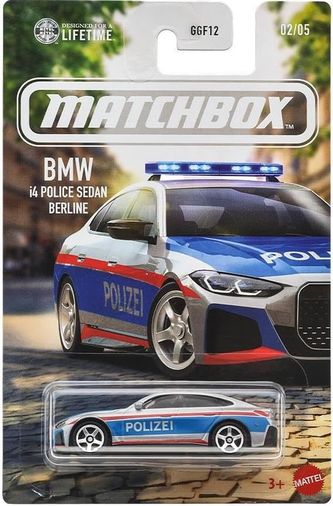 Diğer 126668065 Matchbox Temalı Arabalar - 2023 Bmw İ4 Polıce Sedan/berlıne Jjr56-Ggf12