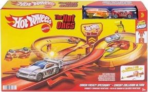 Diğer 126668098 Oyuncak Araba Ve Pist Seti, 2 Adet 1:64 Ölçekli Metal Araçla Yarış Ve Çarpışma, Hot Ones Otoyol Oyun Seti Ve Kolayca Birleştirilebilen Pist, Jfd11